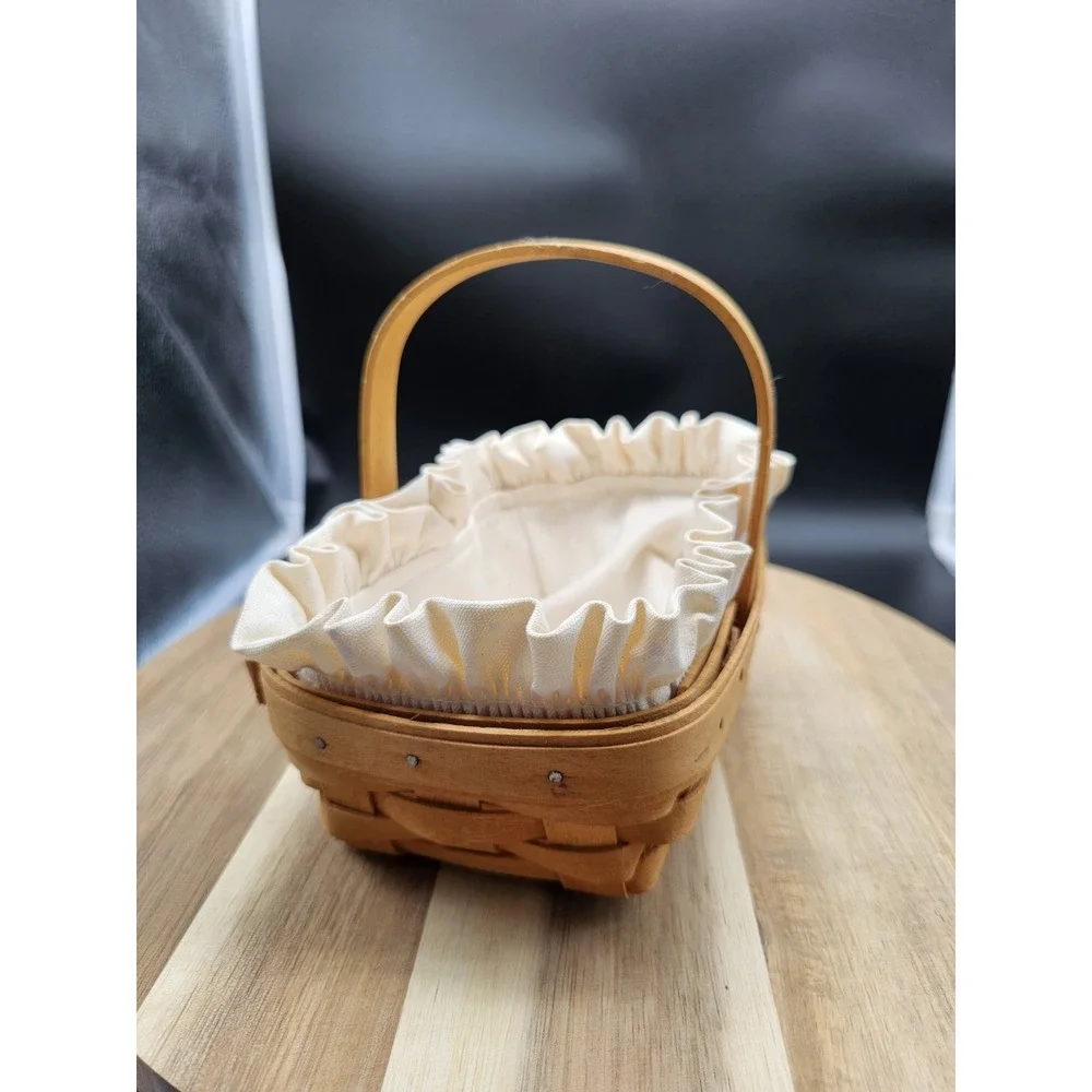 VTG 1996 Longaberger‎ Signed American Cancer Society Basket & Liner 6
